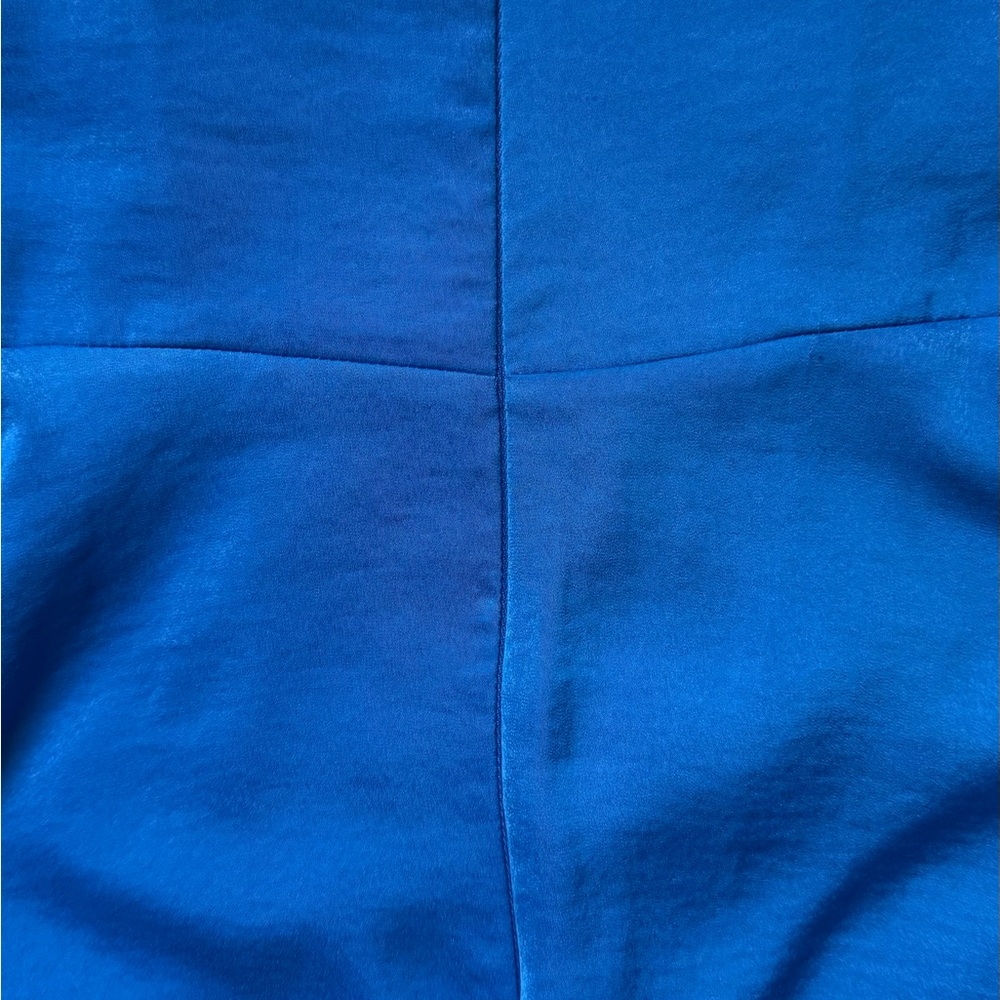BCBGMAXAZRIA ROYAL BLUE WHITLEY STRAPLESS TIE GOWN  SIZE 4 - Picture 6 of 8